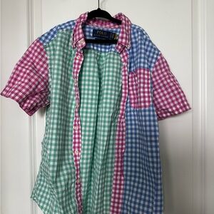 Kid’s Ralph Lauren Kids Multicolor Gingham Button Down Shirt